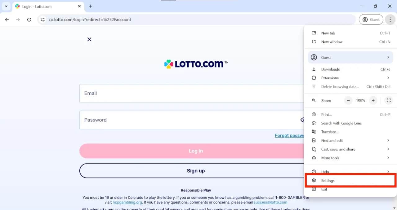 Jak włączyć sprawdzanie lokalizacji w przeglądarce lotto, aby grać bez problemów