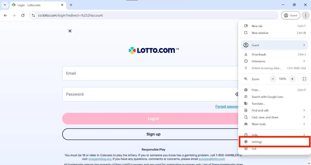 Jak włączyć sprawdzanie lokalizacji w przeglądarce lotto, aby grać bez problemów