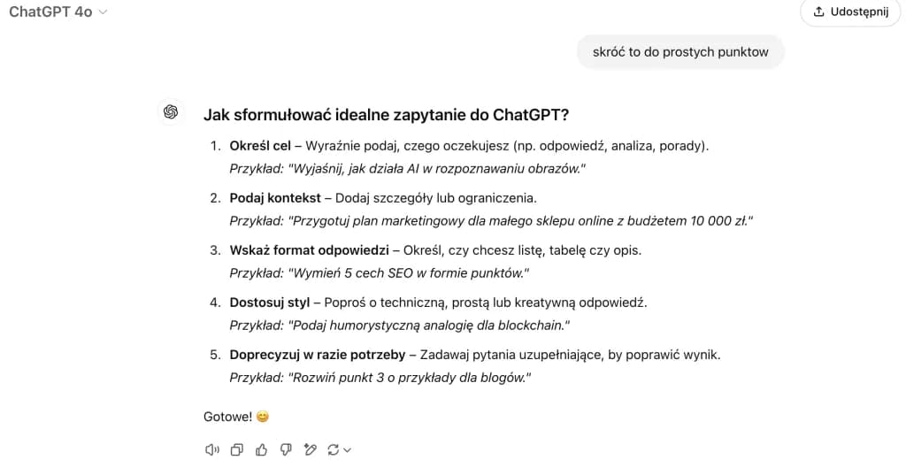 Jak wpisywać polecenia do sztucznej inteligencji, aby uzyskać lepsze odpowiedzi