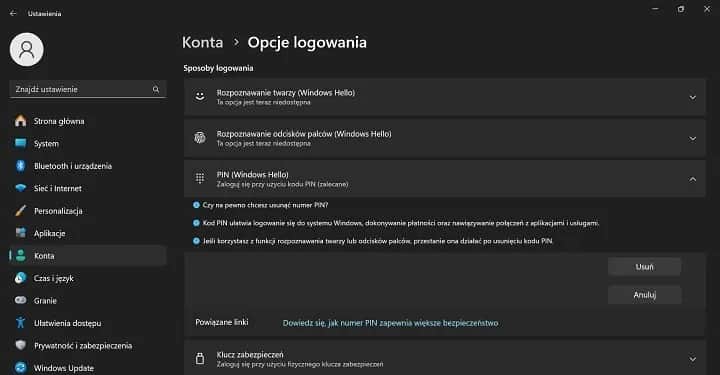 Jak wyłączyć PIN w Windows 11 i poprawić bezpieczeństwo logowania