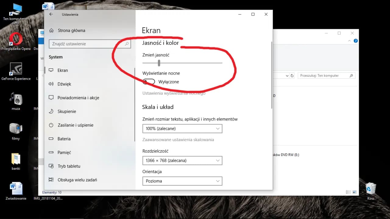 Jak zmniejszyć jasność ekranu w Windows 7 i poprawić komfort pracy